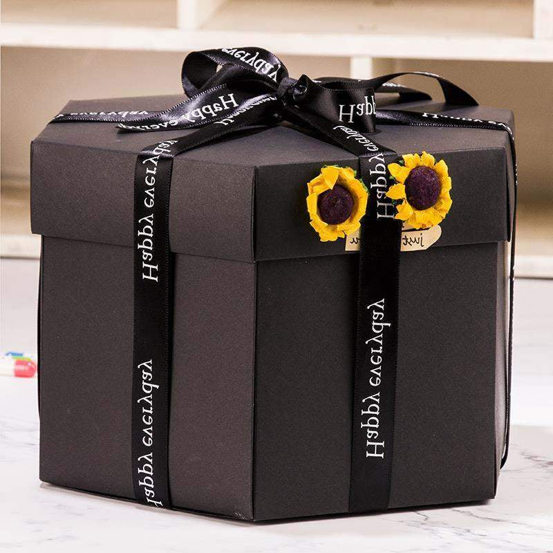 Surprise Explosion Box DIY Handmade Scrapbook Photo Album Gift Box For Valentine Gift