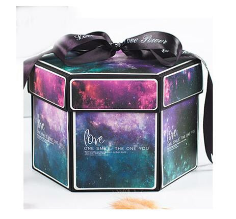 Surprise Explosion Box DIY Handmade Scrapbook Photo Album Gift Box For Valentine Gift