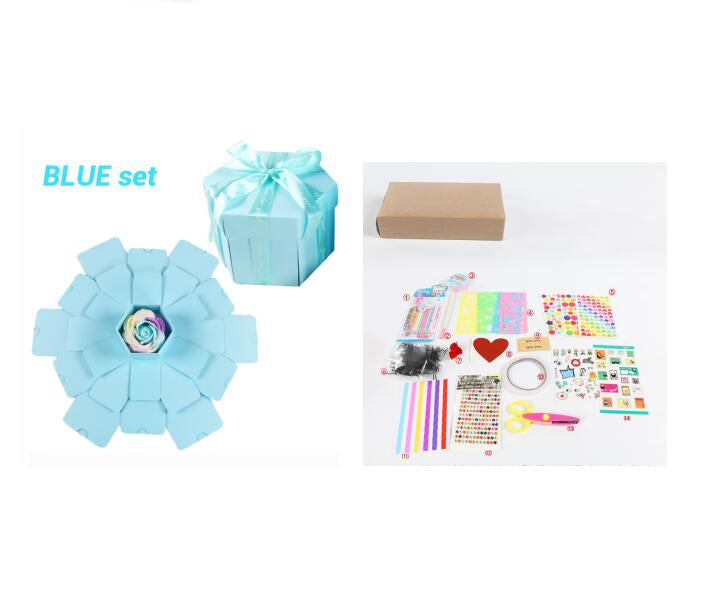 Surprise Explosion Box DIY Handmade Scrapbook Photo Album Gift Box For Valentine Gift